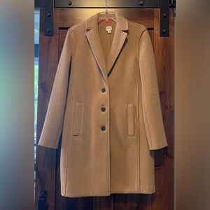 J. Crew Classic Camel Coat